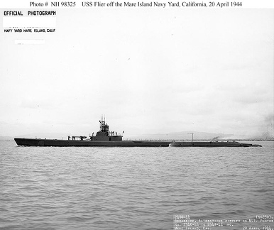 USS FLIER SS250 LOST 13AUG44