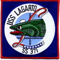 USS lagarto SS371- patch
