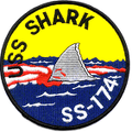 USS shark SS174 patch
