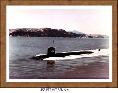 USS PERMIT SSN 594 UNDERWAY