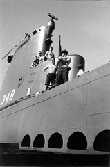 SS 348 USS Cusk  Bridge2 1968 small