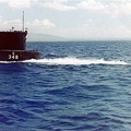 SS 348 USS Cusk submerging off Oahu 1963 small1