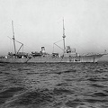 AS 2 USS Bushnell at anchor in Hampton Roads, Virginia (USA), on 13 December 1916