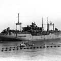AS 26 USS Clytie leaving Fremantle, Australia, in September 1945