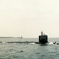 SSN 686 USS L. Mendel Rivers (SSN-686) underway