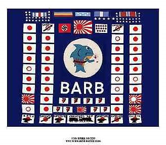 FLAG SS 220 USS BARB BATTEL FLAG $ 1 (60)