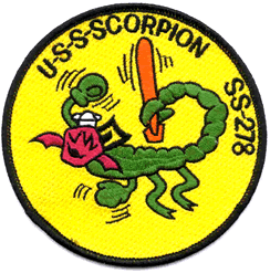 SS 278 USS scorpion-patch