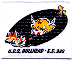 SS 332 USS Bullhead-patch