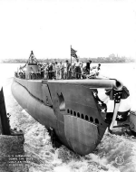 SS 348 USS Cusk Launching