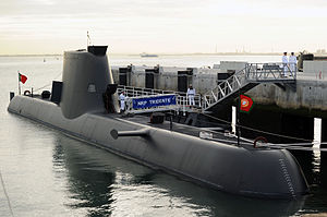 Portugal submarino NRP Tridente à Base Nav
