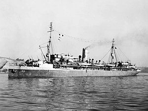 AS 5 USS Beaver off the Mare Island Naval Shipyard, California (USA), on 20 September 1943 (19-N-52304)