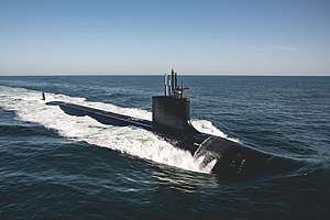 SSN 791 USS Delaware transits the Atlantic Ocean during builder's sea trials in August 2019 - 2